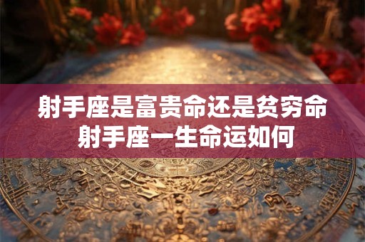射手座是富贵命还是贫穷命 射手座一生命运如何