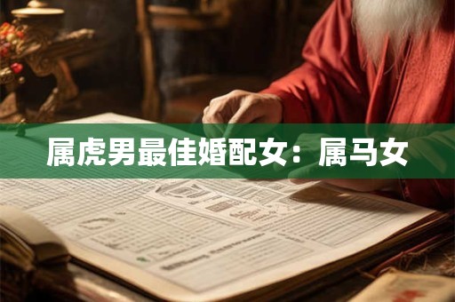 属虎男最佳婚配女:属马女 属虎男最佳婚配女:属马女