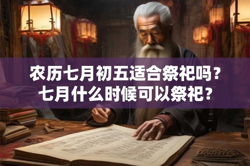 农历七月初五适合祭祀吗？七月什么时候可以祭祀？