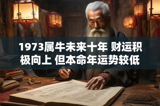 1973属牛未来十年 财运积极向上 但本命年运势较低迷