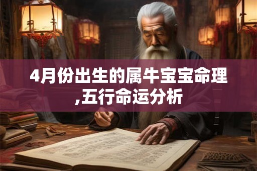 4月份出生的属牛宝宝命理,五行命运分析