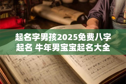 起名字男孩2025免费八字起名 牛年男宝宝起名大全集