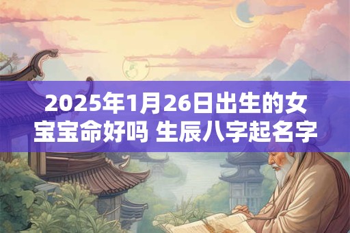 2025年1月26日出生的女宝宝命好吗 生辰八字起名字