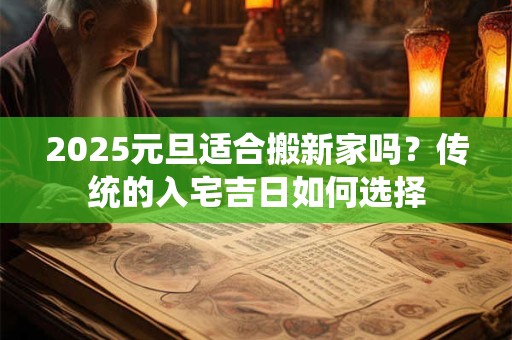2025元旦适合搬新家吗？传统的入宅吉日如何选择