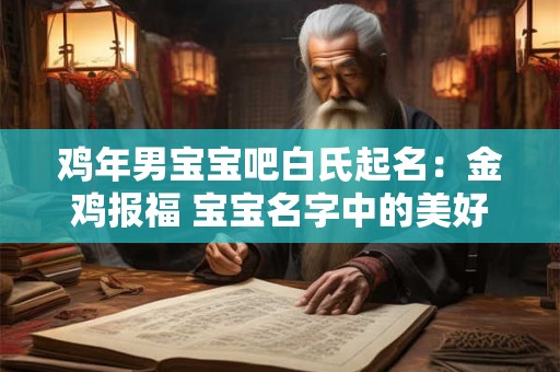 鸡年男宝宝吧白氏起名：金鸡报福 宝宝名字中的美好寓意