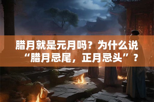 腊月就是元月吗?为什么说“腊月忌尾,正月忌头”? 腊月就是元月吗?为什么说“腊月忌尾,正月忌头”?
