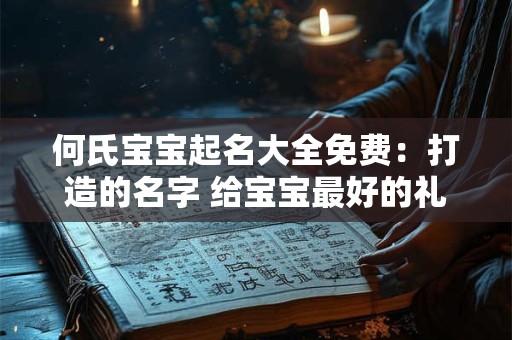 何氏宝宝起名大全免费：打造的名字 给宝宝最好的礼物