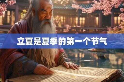 立夏是夏季的第一个节气