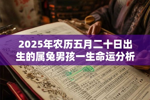 2025年农历五月二十日出生的属兔男孩一生命运分析
