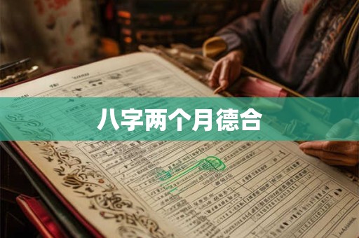 八字两个月德合