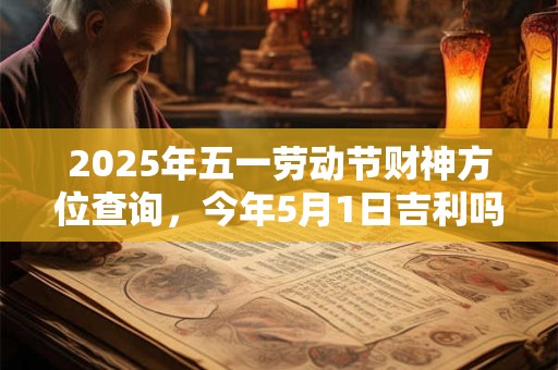 2025年五一劳动节财神方位查询，今年5月1日吉利吗