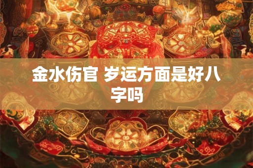 金水伤官 岁运方面是好八字吗