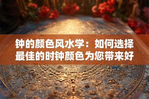 钟的颜色风水学：如何选择最佳的时钟颜色为您带来好运