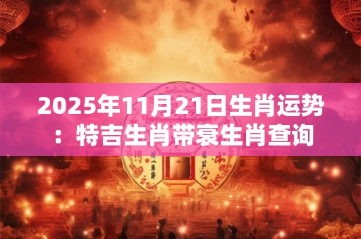 2025年11月21日生肖运势：特吉生肖带衰生肖查询