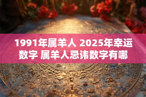 1991年属羊人 2025年幸运数字 属羊人忌讳数字有哪些