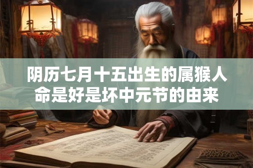 阴历七月十五出生的属猴人命是好是坏中元节的由来