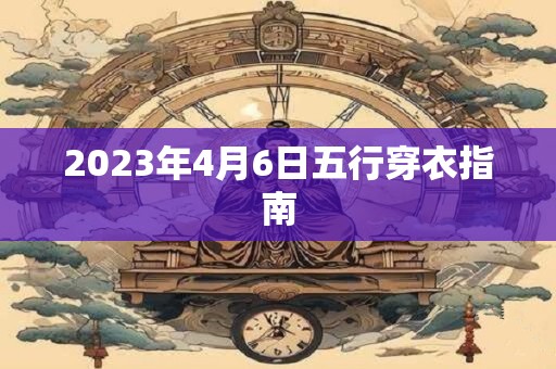 2023年4月6日五行穿衣指南
