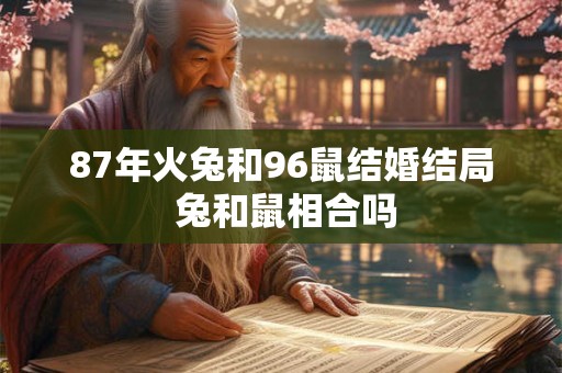 87年火兔和96鼠结婚结局 兔和鼠相合吗