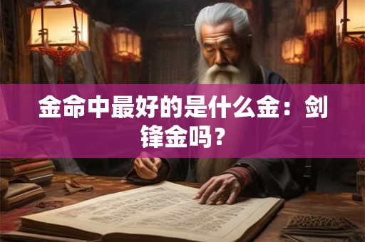 金命中最好的是什么金：剑锋金吗？