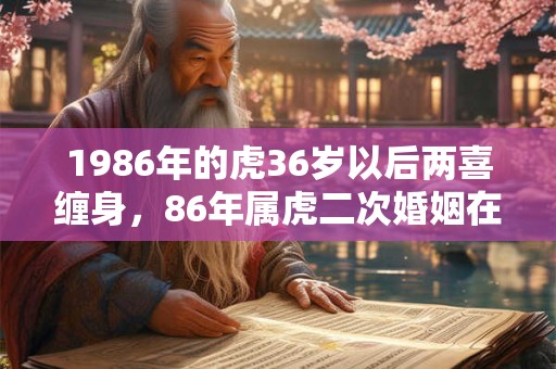 1986年的虎36岁以后两喜缠身，86年属虎二次婚姻在几岁？