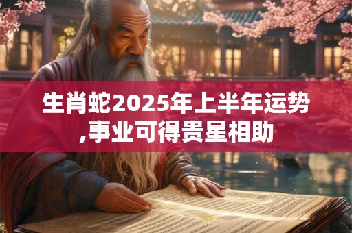 生肖蛇2025年上半年运势,事业可得贵星相助