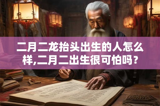 二月二龙抬头出生的人怎么样,二月二出生很可怕吗？