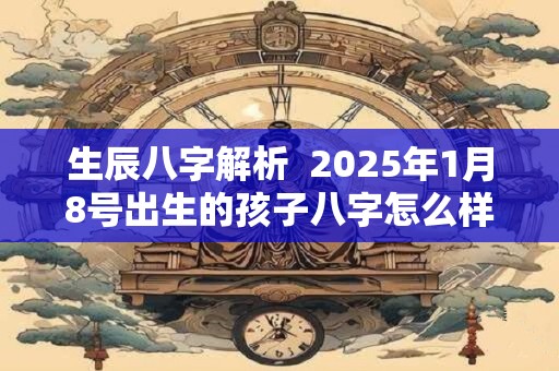 生辰八字解析  2025年1月8号出生的孩子八字怎么样