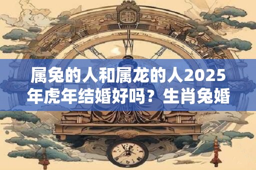 属兔的人和属龙的人2025年虎年结婚好吗？生肖兔婚配谁合适