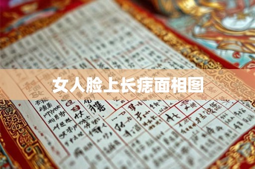 女人脸上长痣面相图