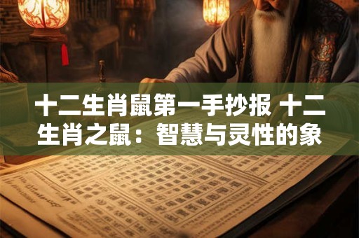 十二生肖鼠第一手抄报 十二生肖之鼠：智慧与灵性的象征