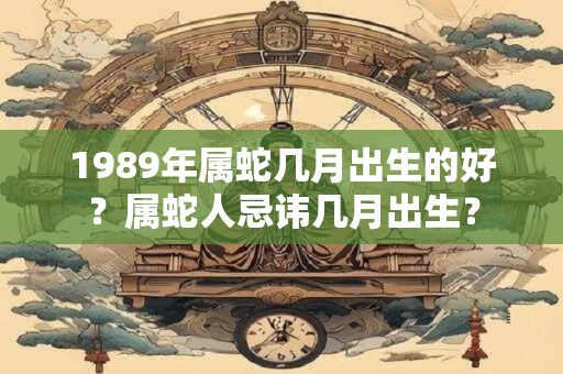 1989年属蛇几月出生的好？属蛇人忌讳几月出生？