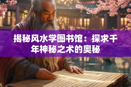 揭秘风水学图书馆:探求千年神秘之术的奥秘 揭秘风水学图书馆:探求千年神秘之术的奥秘