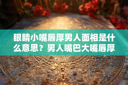 眼睛小嘴唇厚男人面相是什么意思？男人嘴巴大嘴唇厚好吗