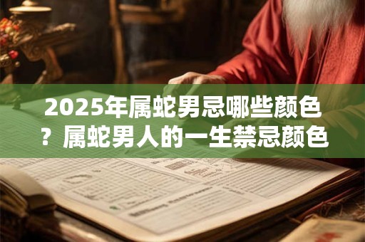 2025年属蛇男忌哪些颜色？属蛇男人的一生禁忌颜色查询