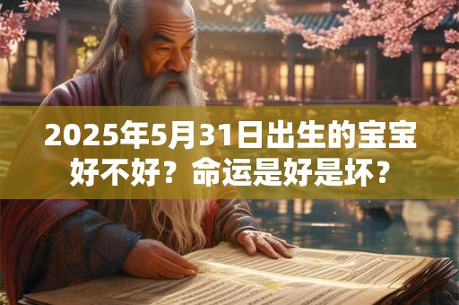 2025年5月31日出生的宝宝好不好？命运是好是坏？