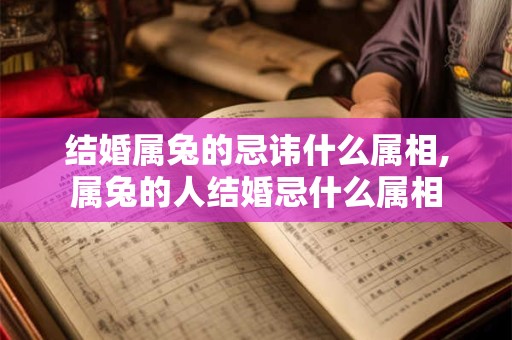 结婚属兔的忌讳什么属相,属兔的人结婚忌什么属相
