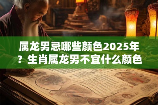 属龙男忌哪些颜色2025年？生肖属龙男不宜什么颜色