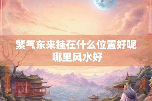 紫气东来挂在什么位置好呢 哪里风水好