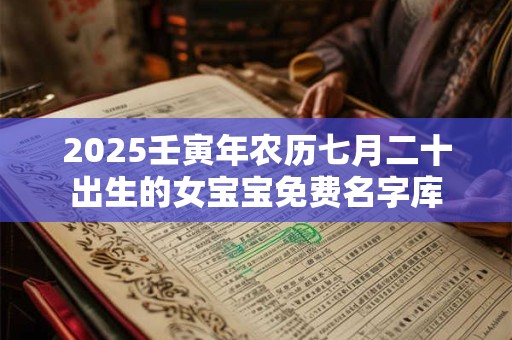 2026壬寅年农历七月二十出生的女宝宝免费名字库
