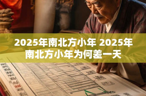 2025年南北方小年 2025年南北方小年为何差一天