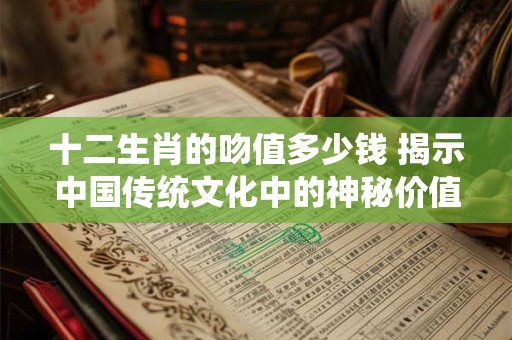 十二生肖的吻值多少钱 揭示中国传统文化中的神秘价值