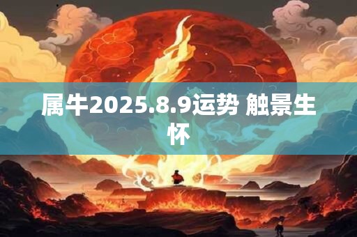 属牛2026.8.9运势 触景生怀