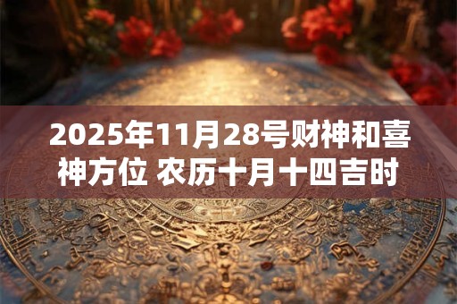 2025年11月28号财神和喜神方位 农历十月十四吉时查询 2025年11月28号财神和喜神方位 农历十月十四吉时查询