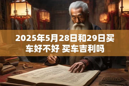 2025年5月28日和29日买车好不好 买车吉利吗