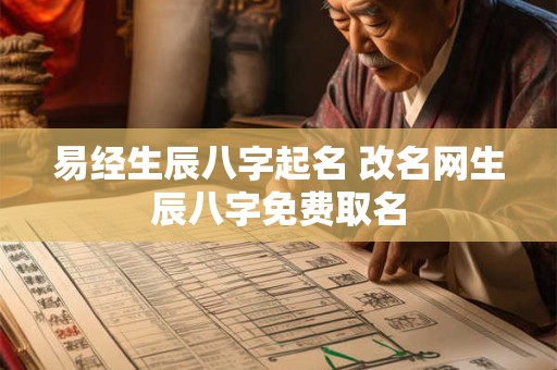 易经生辰八字起名 改名网生辰八字免费取名