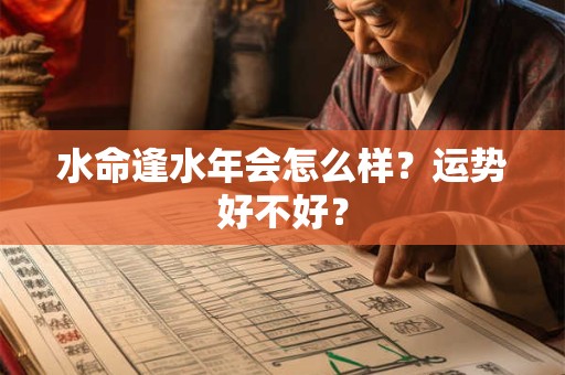 水命逢水年会怎么样？运势好不好？