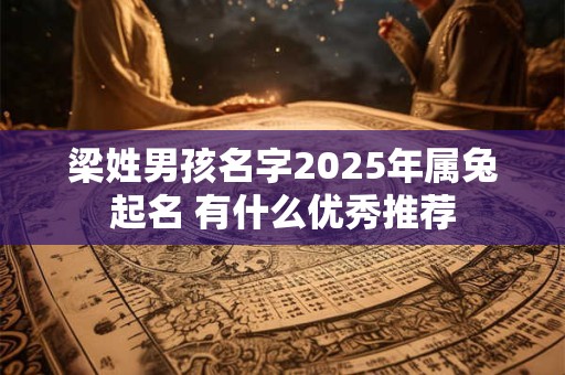 梁姓男孩名字2025年属兔起名 有什么优秀推荐