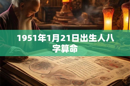 1951年1月21日出生人八字算命