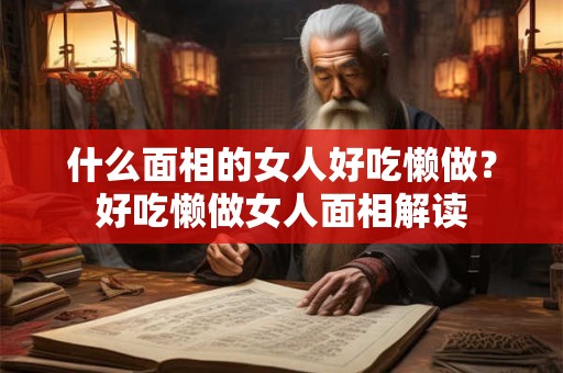 什么面相的女人好吃懒做？好吃懒做女人面相解读