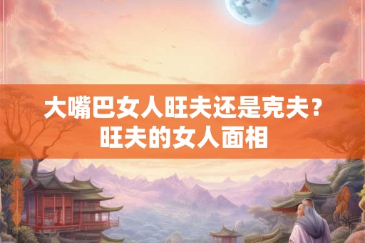 大嘴巴女人旺夫还是克夫？旺夫的女人面相